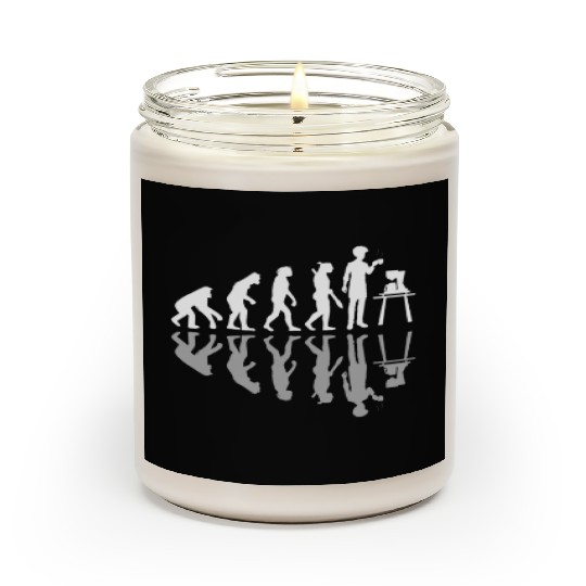 Human Evolution Home Brewing Coffeemaker Barista Scented Candles