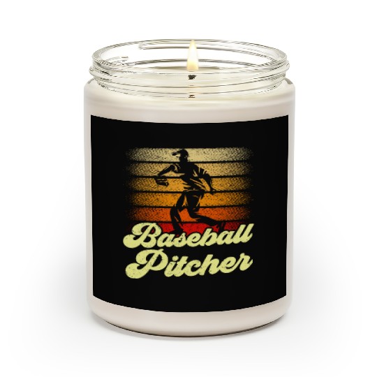 Baseball Pitcher Player Hobby Sayings Scented Candles