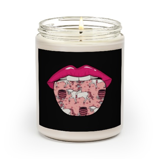 Horse Barrel Racing Tongue Scented Candles