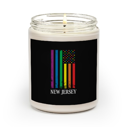 New Jersey Pride Month Pride Flag LGBT Community L Scented Candles