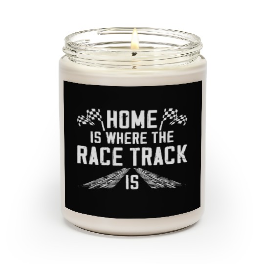 Drag Racing Race Car Vintage Home Scented Candles