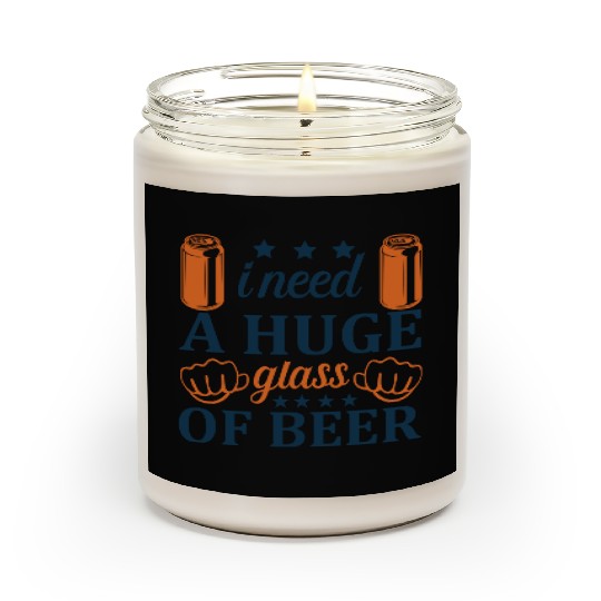 I need A HUGE glass of Beer Scented Candles
