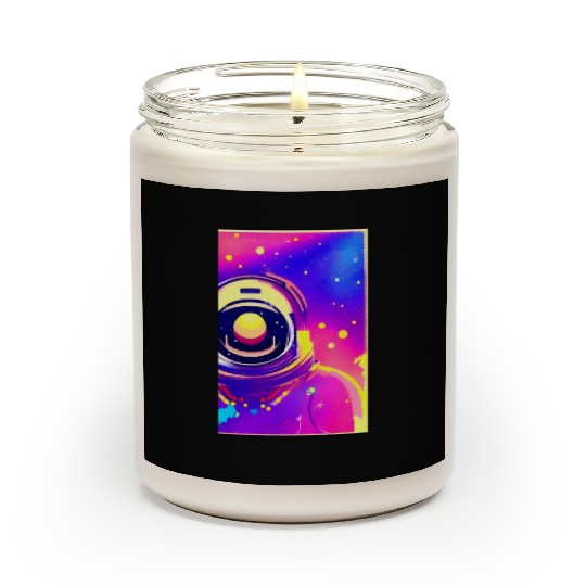 Astronaut neon colors Scented Candles