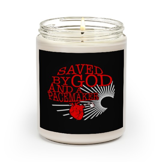 Saved By God And A Pacemaker Scented Candles, CHD Awareness