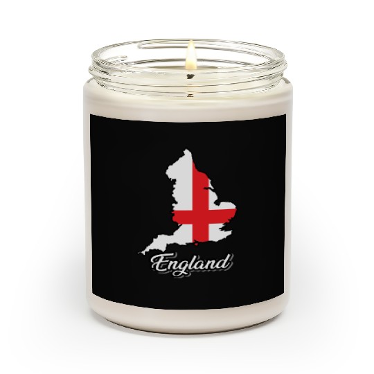 England Flag Map, Country Scented Candles