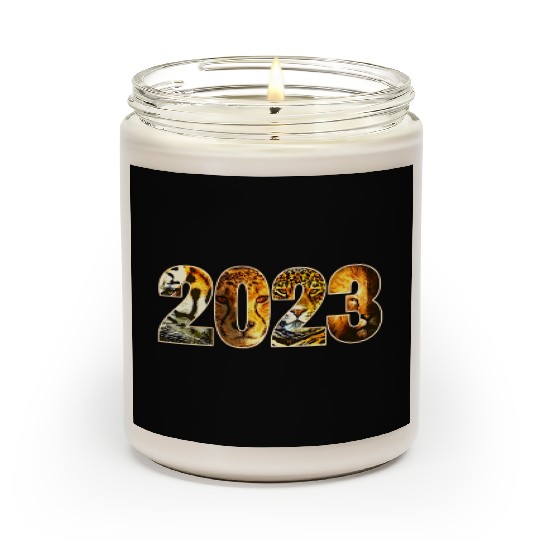 2023 WILD CAT DESIGN TIGER, CHEETAH, JAGUAR, LION Scented Candles