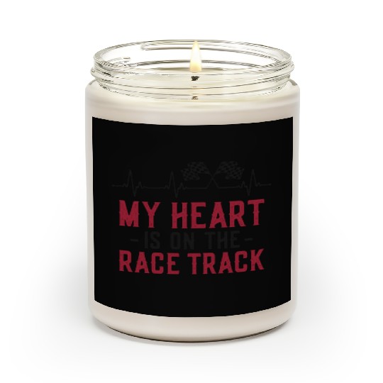 Drag Racing Race Car Girlfriend Scented Candles