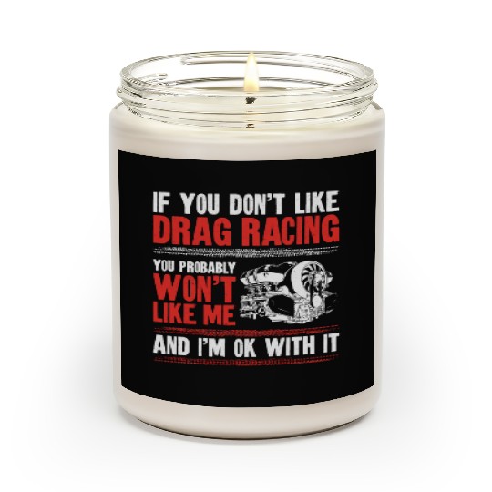 Drag Racing Race Car Vintage If Scented Candles