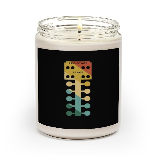 Drag Racing Race Car Retro Vintage Scented Candles