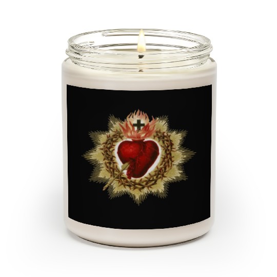 Sacred Heart of Jesus Christ Catholic Blessing Art Scented Candles
