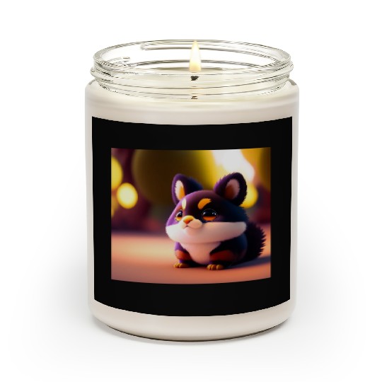 dog mom cuddling puppy Scented Candles