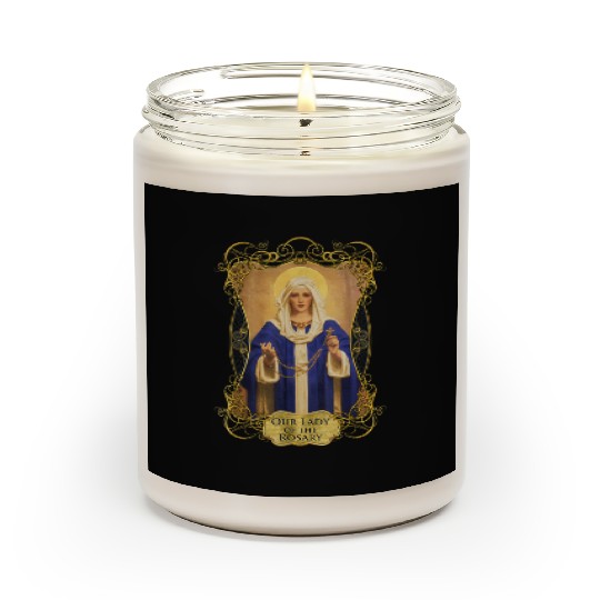 Our Lady of the Rosary Catholic Prayer Rosaries Ma Scented Candles
