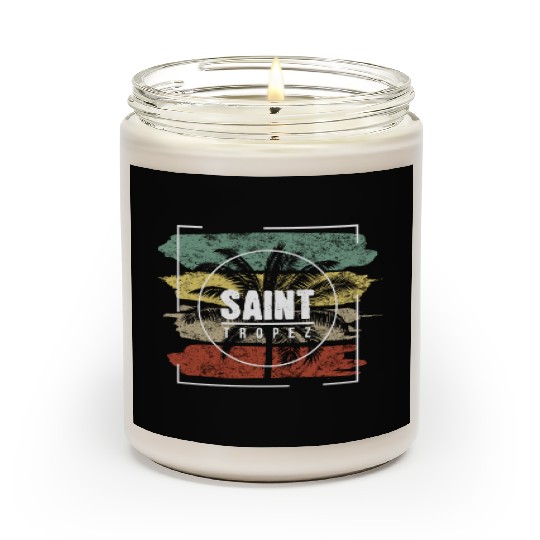 Saint Tropez Vacation Souvenir Merchandise Beach Scented Candles