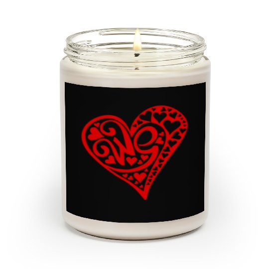 Galentines Day Red Heart We Valentines Day2 Scented Candles