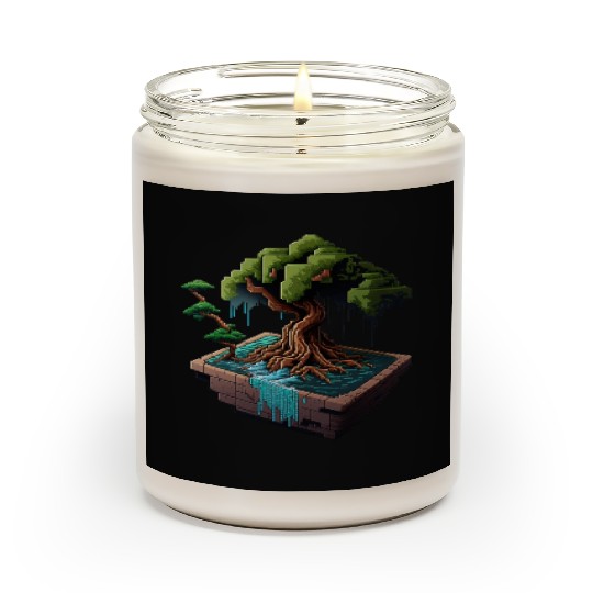 8 Bit Bonsai Tree Scented Candles