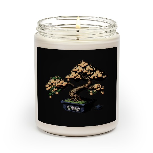 8 Bit Bonsai Tree Scented Candles
