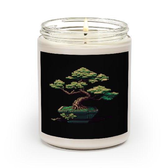 8 Bit Bonsai Tree Scented Candles