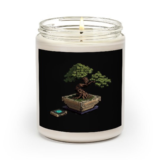 8 Bit Bonsai Tree Scented Candles