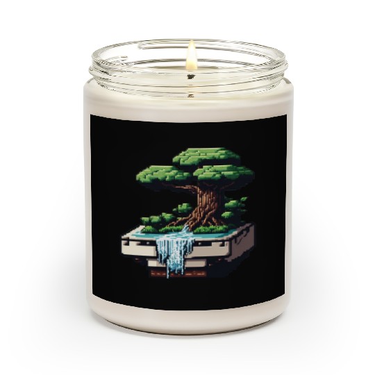 8 Bit Bonsai Tree Scented Candles