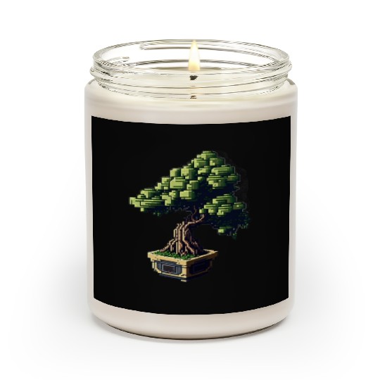 8 Bit Bonsai Tree Scented Candles