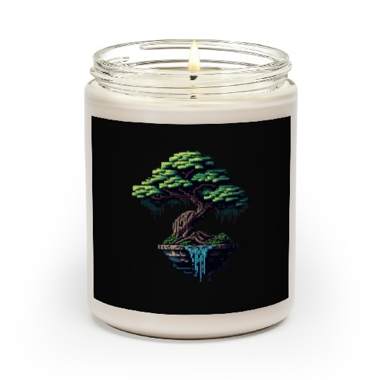 8 Bit Bonsai Tree Scented Candles
