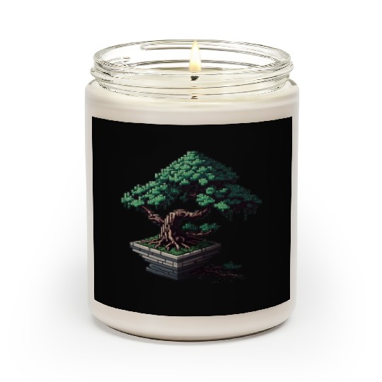 8 Bit Bonsai Tree Scented Candles