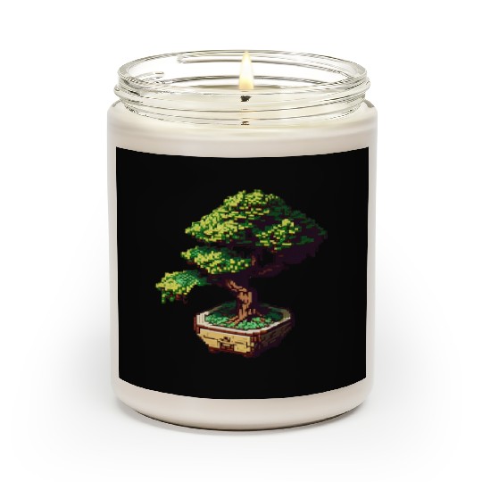 8 Bit Bonsai Tree Scented Candles