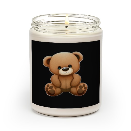Cute Teddy Bear Scented Candles