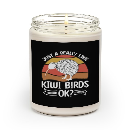 Just A Girl Who Loves Kiwis Kiwi Bird Gift Scented Candles