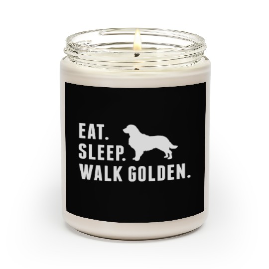 Eat Sleep Walk Golden Retriever Scented Candles