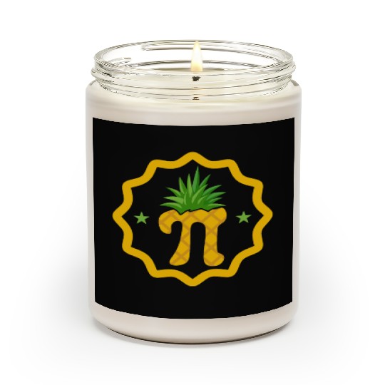 Pineapple Pi Math Teacher Mathematician Pi Day Scented Candles