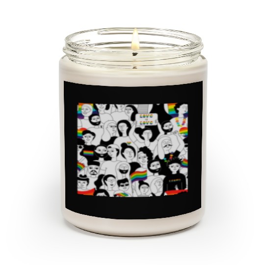 lesbian lgbtq pride valentine day 2023 valentines Scented Candles
