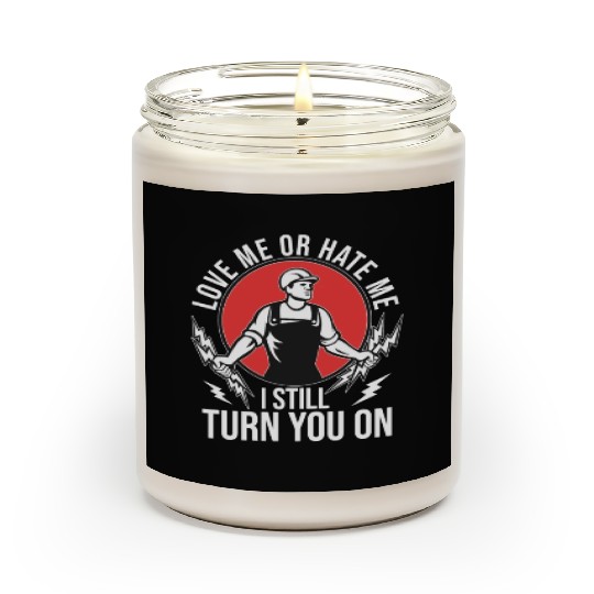 Funny Electrical Lineman Saying Thank A Lineman Scented Candles