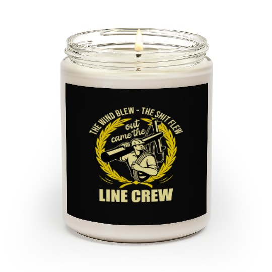 Funny Electrical Lineman Saying Thank A Lineman Scented Candles