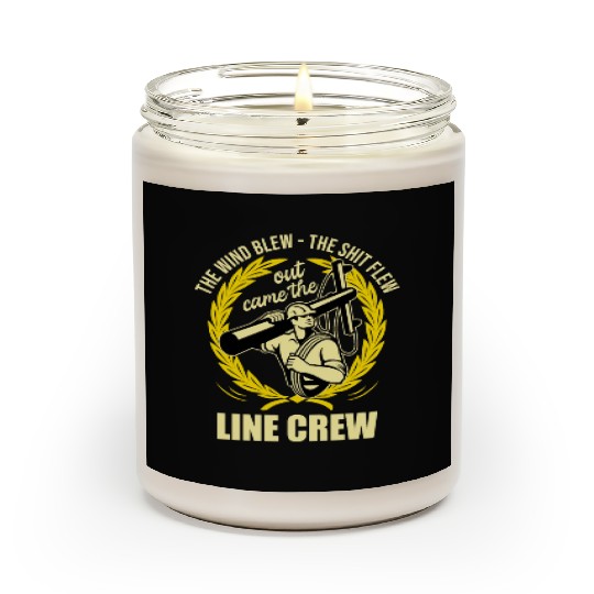 Funny Electrical Lineman Saying Thank A Lineman Scented Candles
