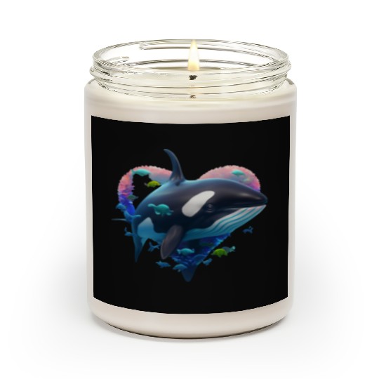Orca Is My Valentine Scented Candles