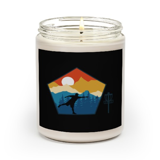 Disc Golf Disc Golfing Ultimate Frisbee Natur Scented Candles