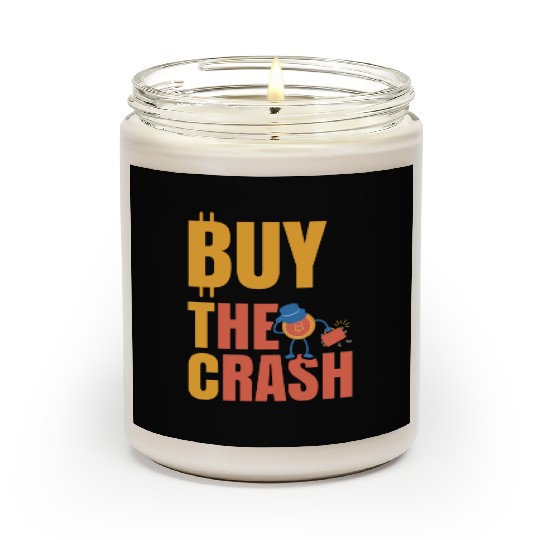 BTC Buy The Crash Crypto Bitcoin Scented Candles