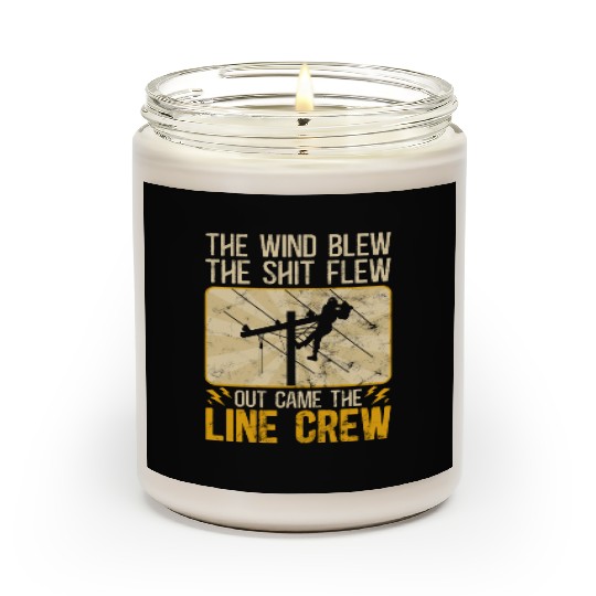 Funny Electrical Lineman Saying Thank A Lineman Scented Candles