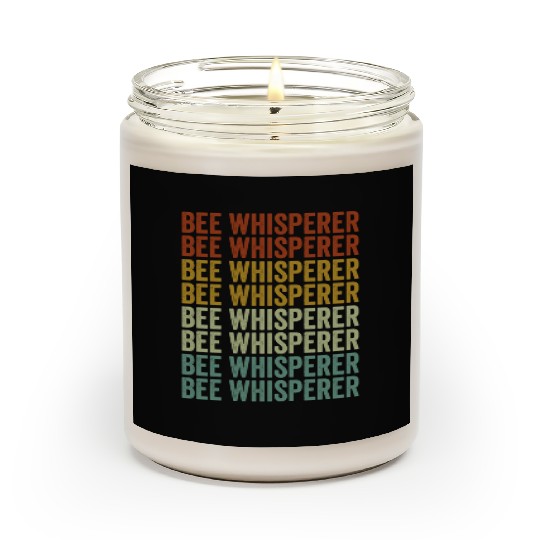 Bee Whisperer Beekeeper Honey Lover Hive Honey Bee Scented Candles