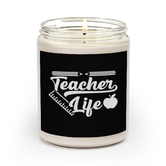 Teacher Life Cute Teacher's Day First Day Of Schoo Scented Candles