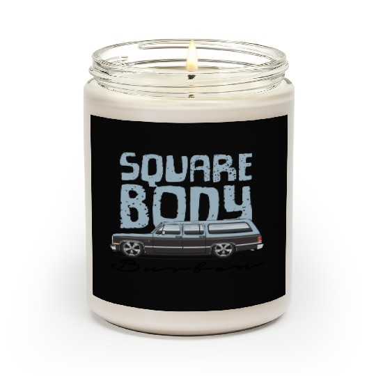 square body Light Blue Scented Candles