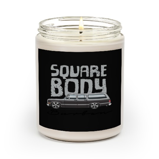 square body Light Silver Scented Candles