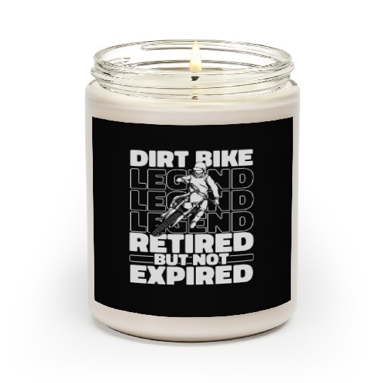 Dirt Bike Mx Motocross Supermoto Retiree Scented Candles