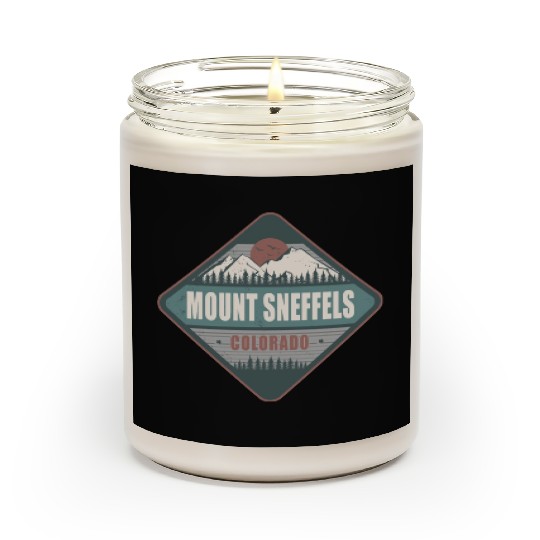 Mount Sneffels Colorado US Vintage Hiking Design Scented Candles