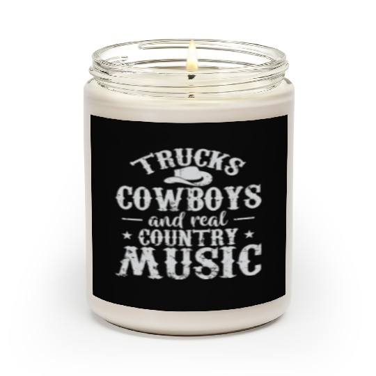 Trucks, Cowboys and real Country Music USA Scented Candles