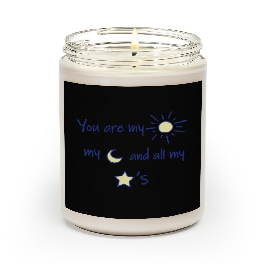 Sun Moon and Stars Scented Candles
