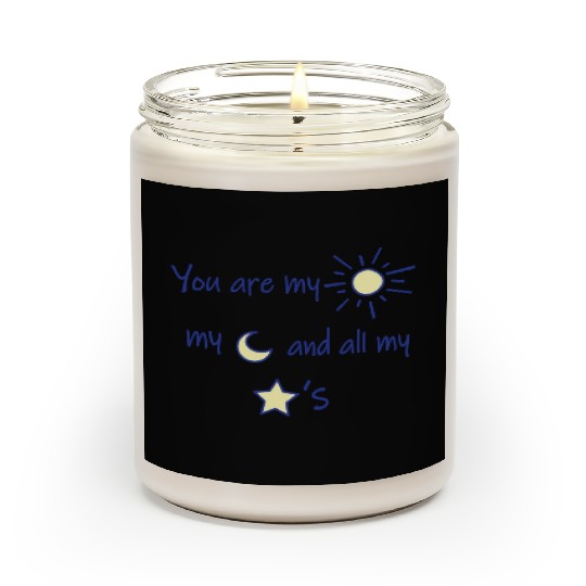 Sun Moon and Stars Scented Candles