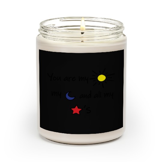 Sun Moon and Stars Scented Candles