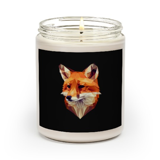 Fox Polygon Wild Animal Lover Wildlife Zookeeper Scented Candles